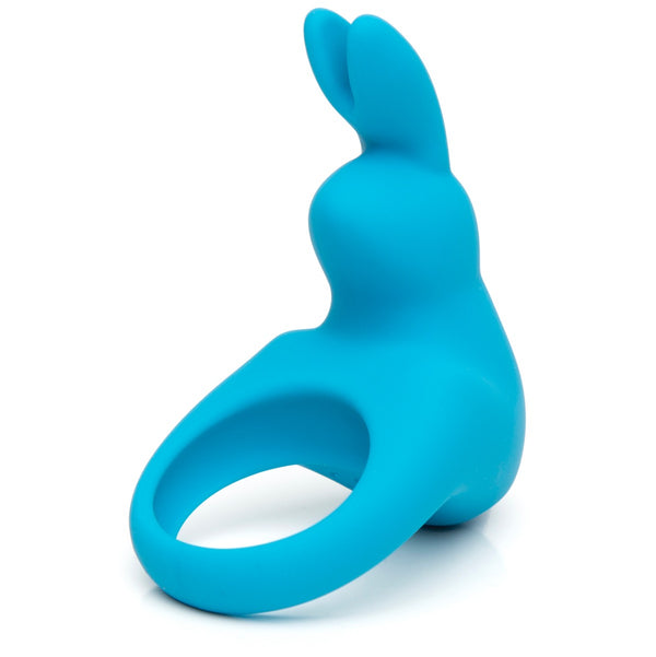 Happy Rabbit Rechargeable Vibrating Rabbit Cock Ring - Blue