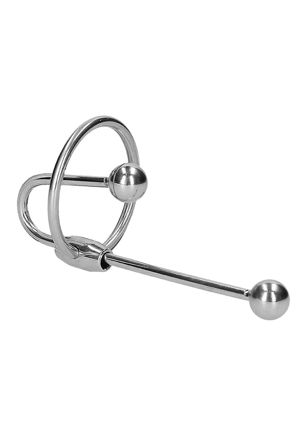 Stainless Steel Penis Plug with Ball - 0.4" / 10 mm