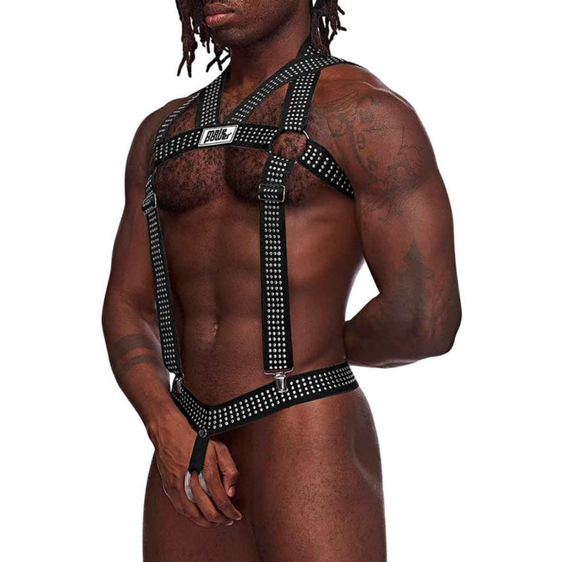 Male Power,Male Power - Harness | Elastic Studded Harness
