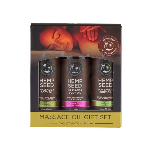 Earthly body (all) | Massage Oil Gift Set: 2 oz Naked in the Woods / 2 oz Skinny