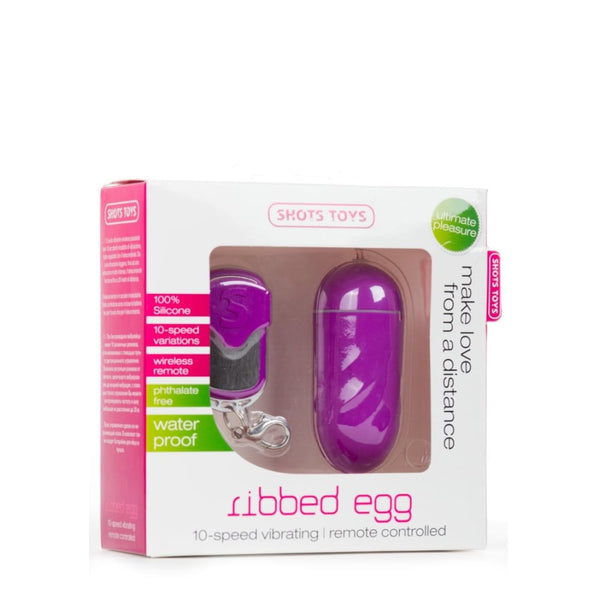 Shots Toys | Ribbed Egg - Purple