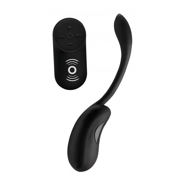 XR Brands | Silicone Vibrating Pod with Remote Control - Black