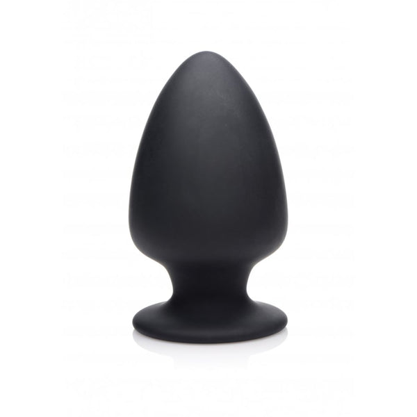 XR Brands | Squeezable Large Anal Plug - Black
