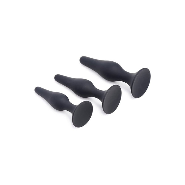 XR Brands - Master Series | Triple Spire Tapered Silicone Anal Trainer Set of 3