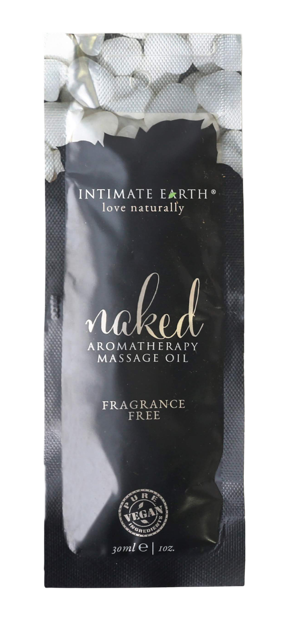 Intimate Earth Massage Oil 30ml/1 oz Foil - Naked