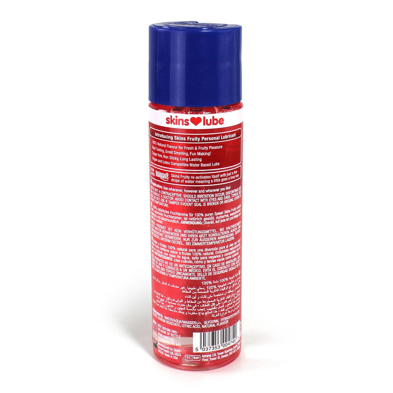 Skins Strawberry Water Based Lubricant 4.4 fl oz (130ml)