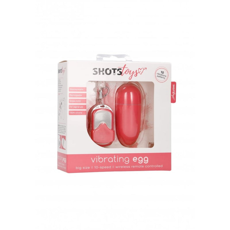 Shots - Shots Toys | 10 Speed Remote Vibrating Egg - Big - Pink