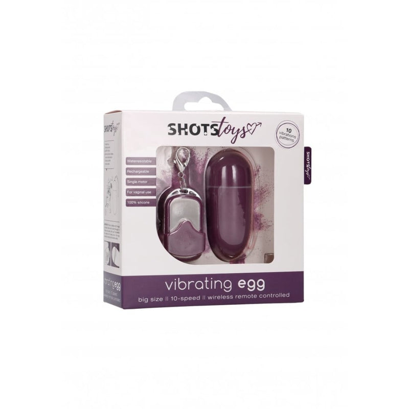 Shots - Shots Toys | 10 Speed Remote Vibrating Egg - Big - Purple