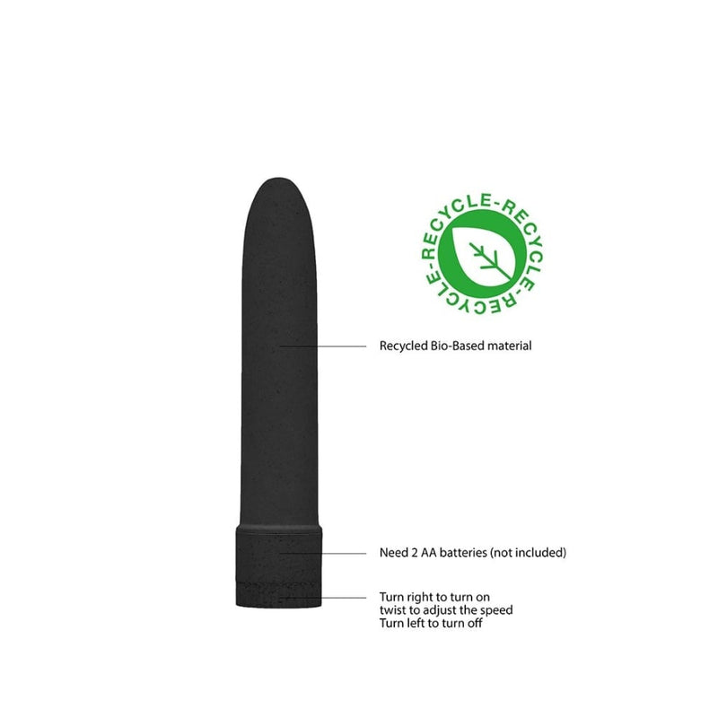 Shots - Natural Pleasure | 5,5 Vibrator - Biodegradable - Black