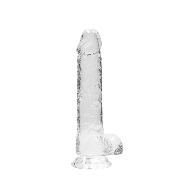 RealRock - Crystal Clear | 8 / 20 cm Realistic Dildo With Balls - Transparent
