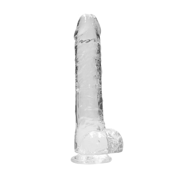 RealRock - Crystal Clear | 9 / 23 cm Realistic Dildo With Balls - Transparent