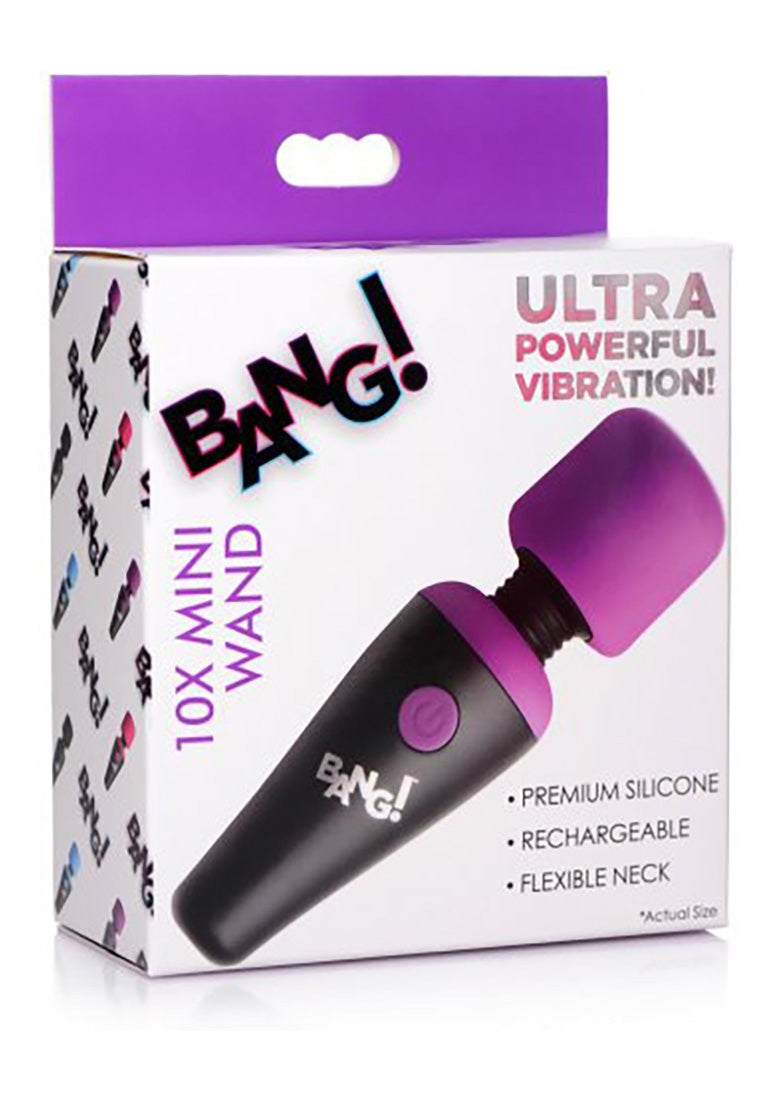 10X Vibrating Mini Silicone Wand - Purple