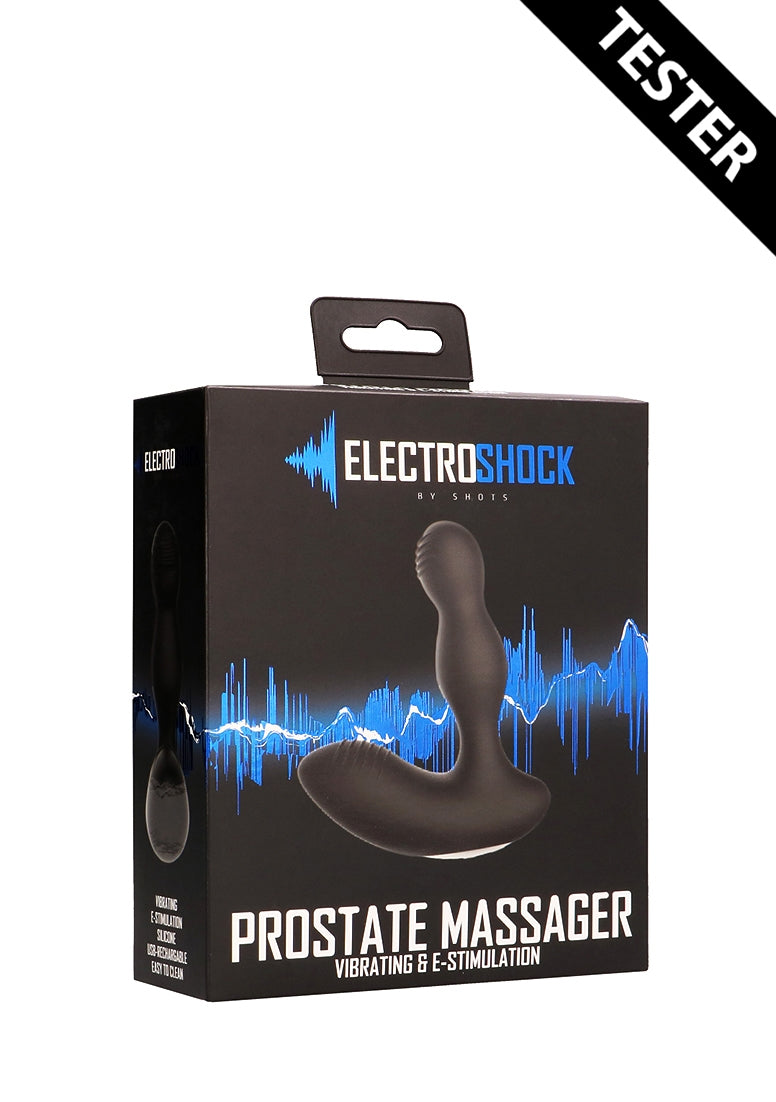 E-Stimulation Vibrating Prostate massager - Black - Tester