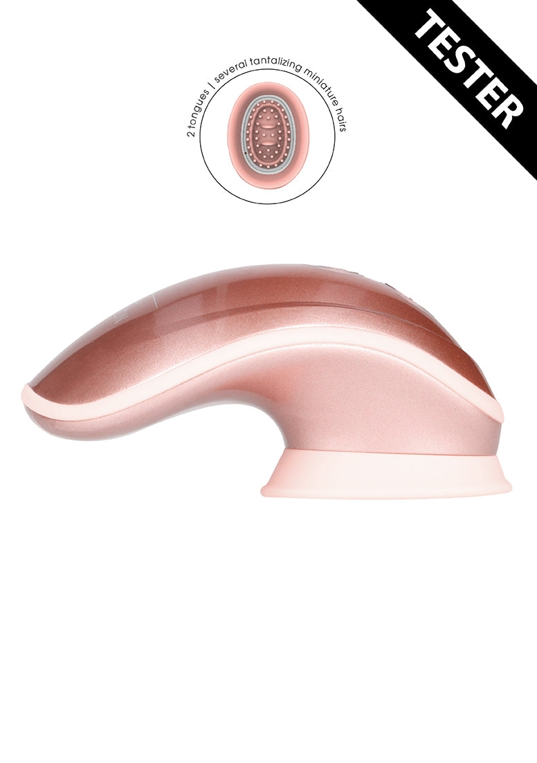 Hands - free Suction & Vibration Toy - Rose Gold - Tester