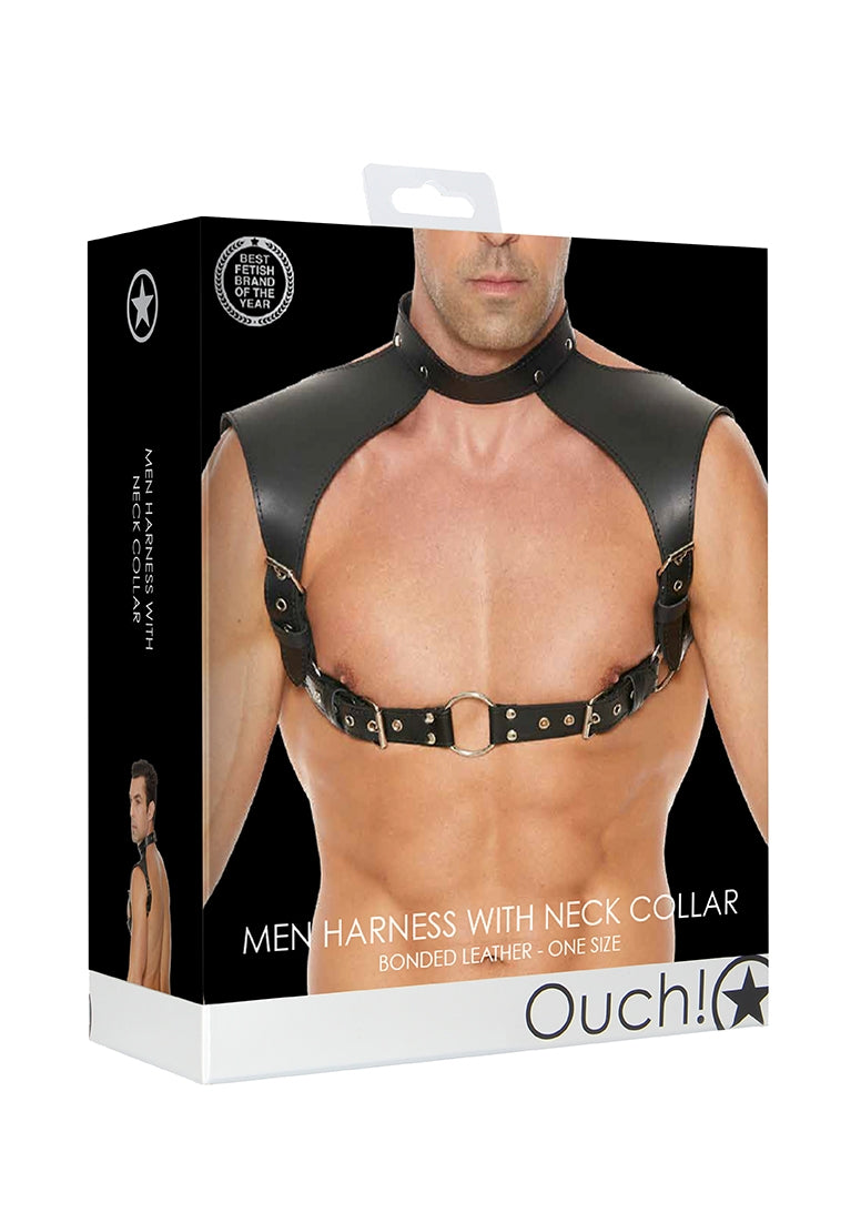 Men's Harness with Collar - One Size