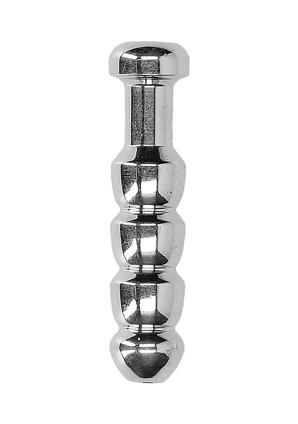 Ribbed Hollow Penis Plug - 0.4" / 11 mm