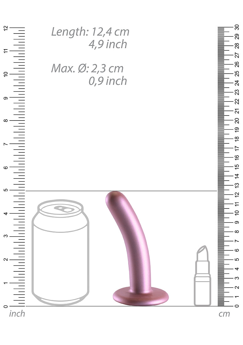 Smooth Silicone G-Spot Dildo - 5'' / 12 cm