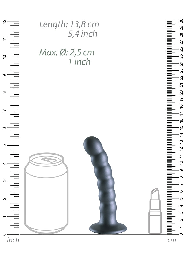 Beaded Silicone G-Spot Dildo - 5'' / 13 cm