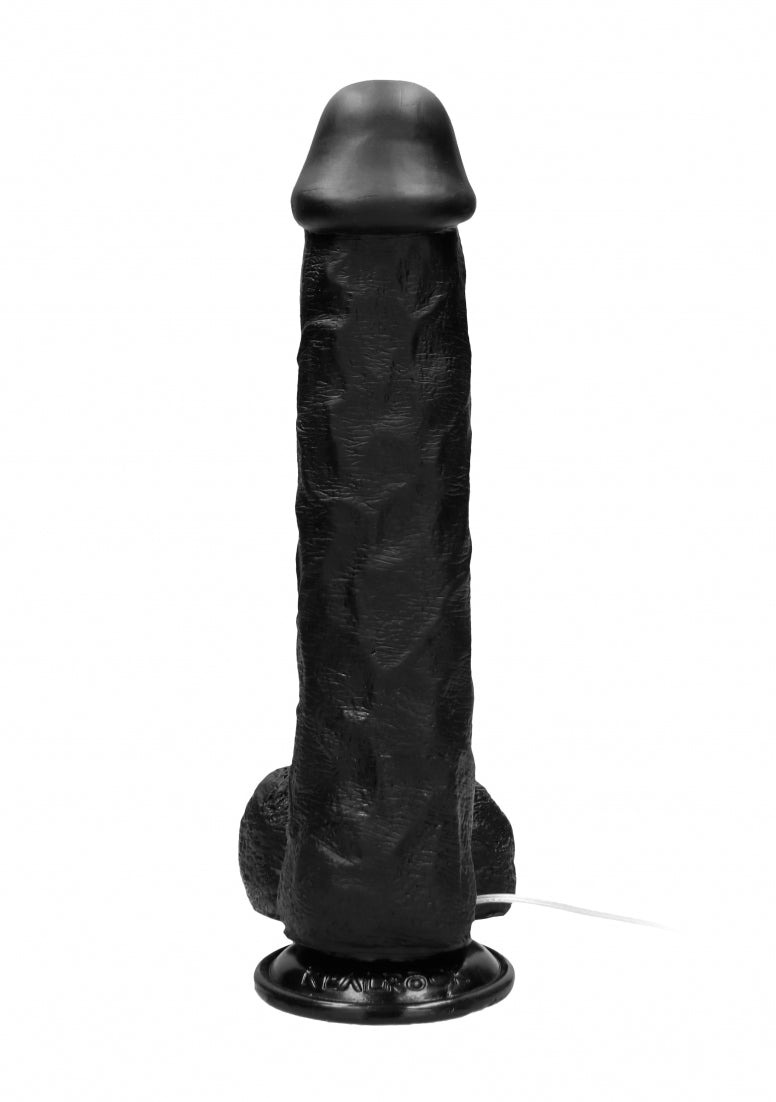 Vibrating Realistic Cock with Scrotum - 11" / 28 cm
