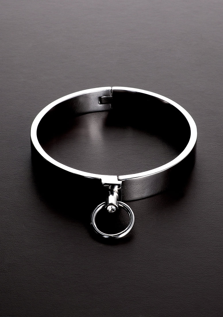 Stylish Slave Collar with Gemstones - US Size 16 / EU Size 44