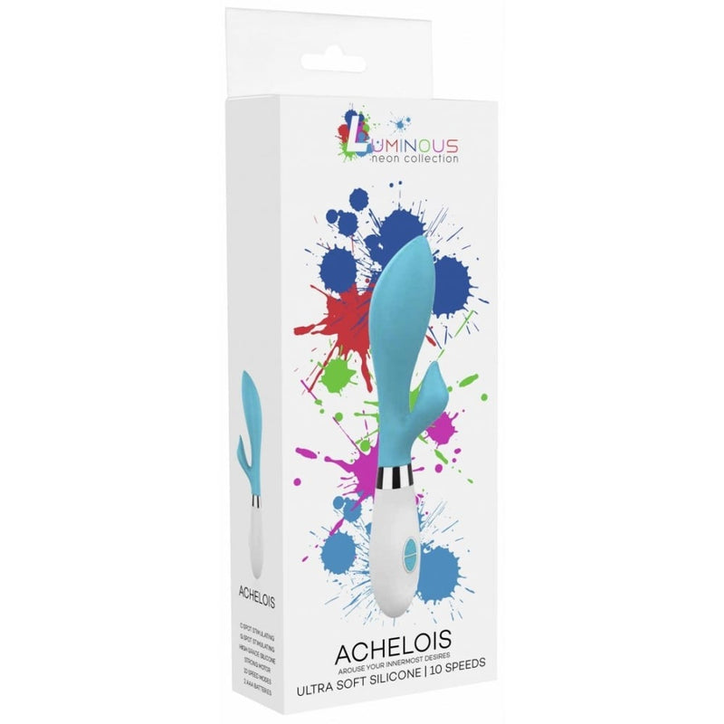 Shots - Luminous | Achelois - Ultra Soft Silicone - 10 Speeds - Turqiose