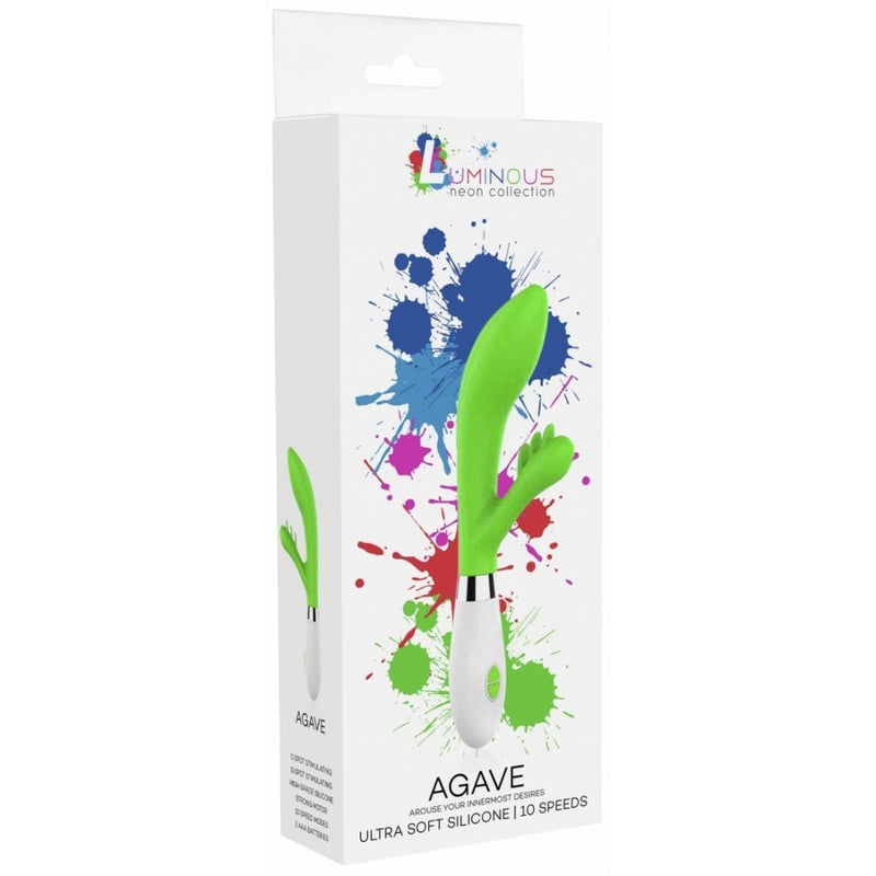 Shots - Luminous | Agave - Ultra Soft Silicone - 10 Speeds - Green