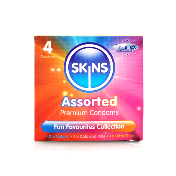 Skins Condoms Assorted 4 Pack - D&R  NAT  UT
