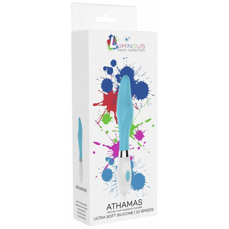 Shots - Luminous | Athamas - Ultra Soft Silicone - 10 Speeds - Turqiose