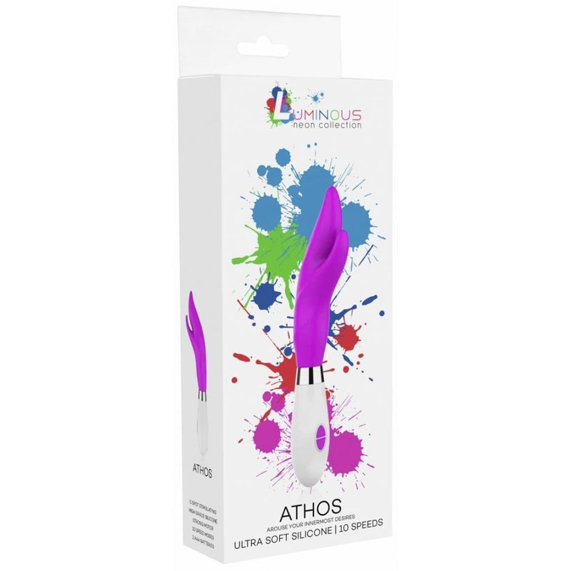 Shots - Luminous | Athos - Ultra Soft Silicone - 10 Speeds - Fuchsia