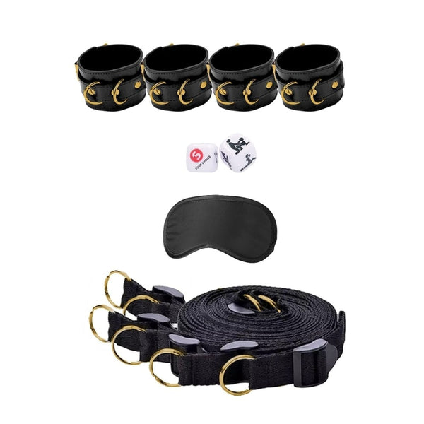 Shots - Ouch! Kits | Bed Bindings Restraint System - Limited Edition Gold