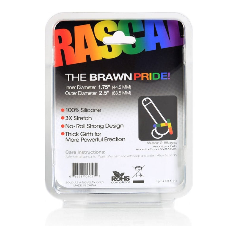 Boneyard | The Brawn Pride Cockring - Rainbow
