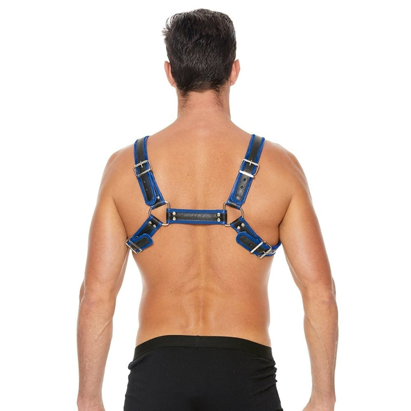 Shots - Ouch! Harnesses | Buckle Bulldog Harness - L/XL - Blue