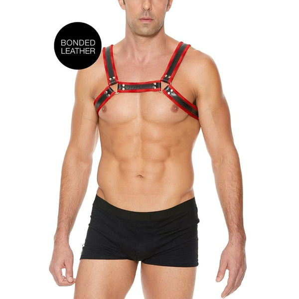 Shots - Ouch! Harnesses | Buckle Bulldog Harness - L/XL - Red