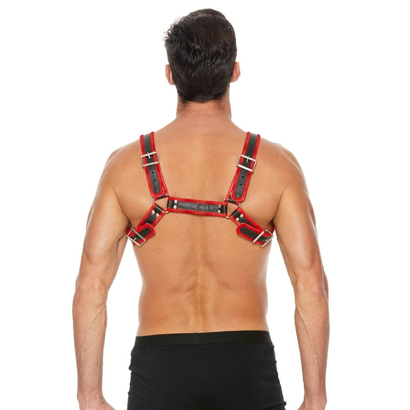 Shots - Ouch! Harnesses | Buckle Bulldog Harness - S/M - Red