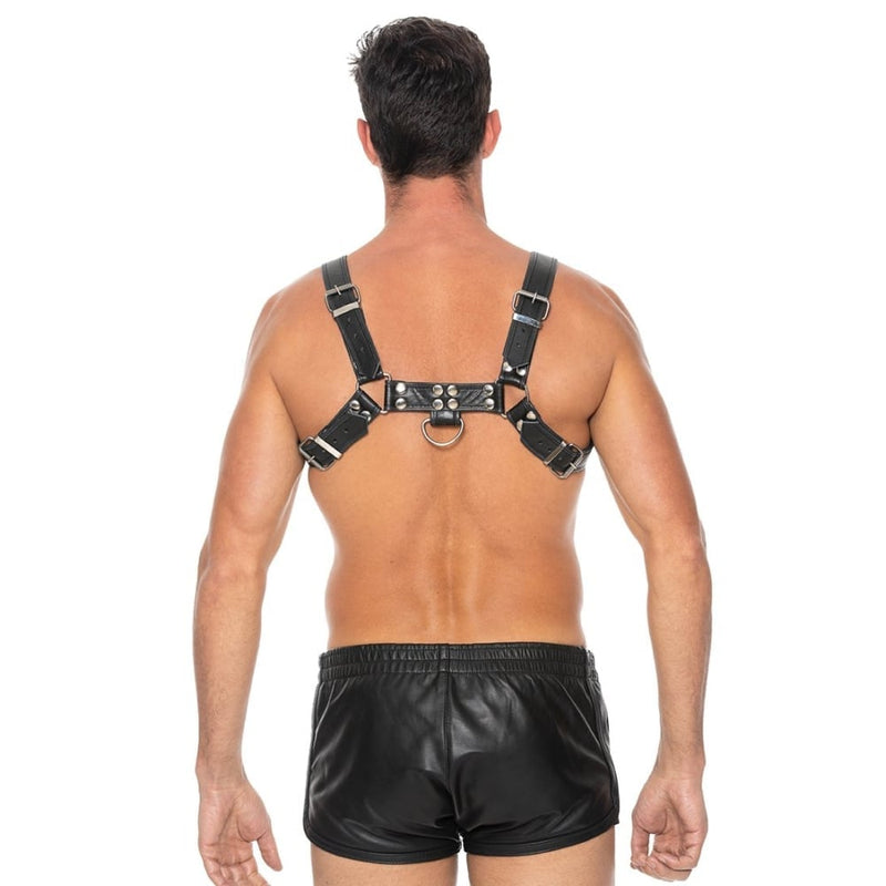 Shots - Ouch! Harnesses | Chest Bulldog Harness - L/XL - Black