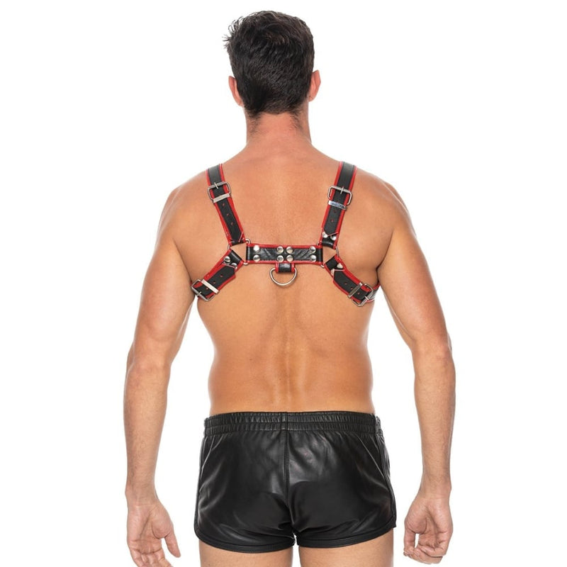Shots - Ouch! Harnesses | Chest Bulldog Harness - L/XL - Red