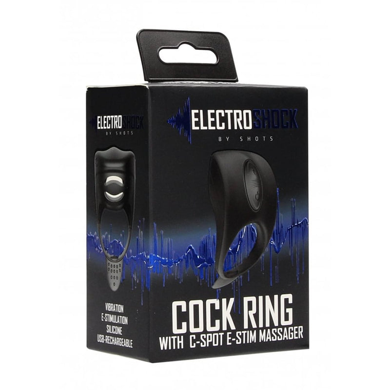 Shots - ElectroShock | Cock Ring - C-spot Massager - Black
