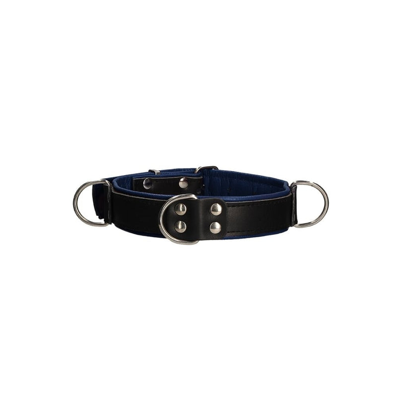 Shots - Ouch! Uomo | Deluxe Bondage Collar - One Size - Blue