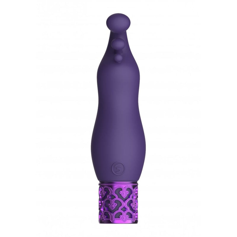 Shots - Royal Gems | Exquisite - Rechargeable Silicone Bullet - Purple
