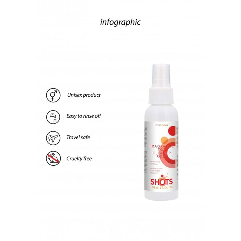 Shots Lubes & Liquids | Fragrance Toy Cleaner - Rose - 100ML