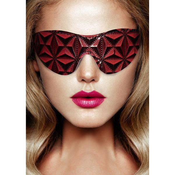 Shots - Ouch! Luxury | Luxury Eye Mask - Burgundy