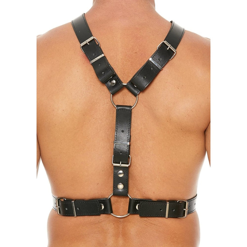 Shots - Ouch! Uomo | Men’s Harness With Metal Bit - Black