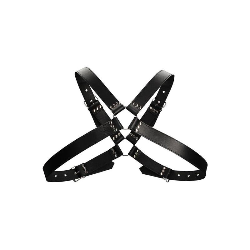 Shots - Ouch! Harnesses | Men’s Large Buckle Harness - One Size - Black