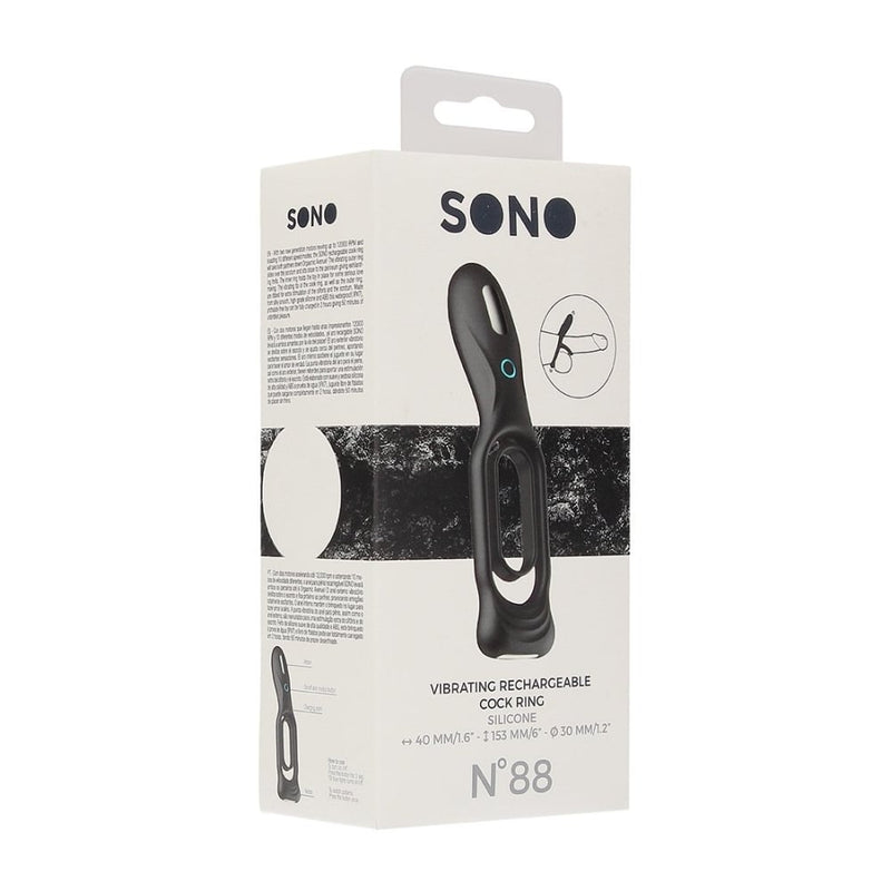 Shots - Sono | N0. 88 - Vibrating Rechargeable Cock Ring - Black