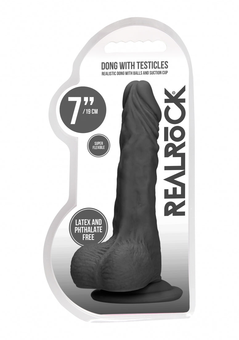 Real Rock - Dong W Testicles 7 inches - Black