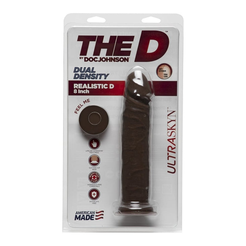 Doc Johnson | The D - Realistic D - 8 Inch Ultraskyn - Chocolate