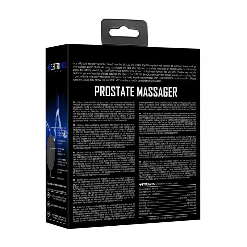 Shots - ElectroShock | Remote Controlled E-Stim & Vibrating Prostate Massager -