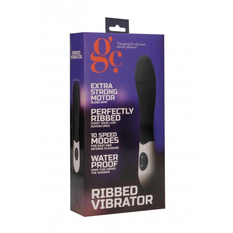 Shots - GC | Ribbed Vibrator - Black