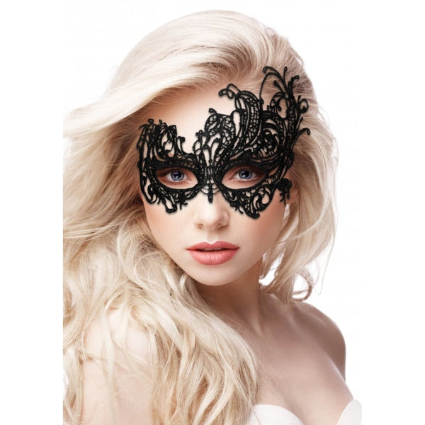 Ouch! | Royal Black Lace Mask - Black