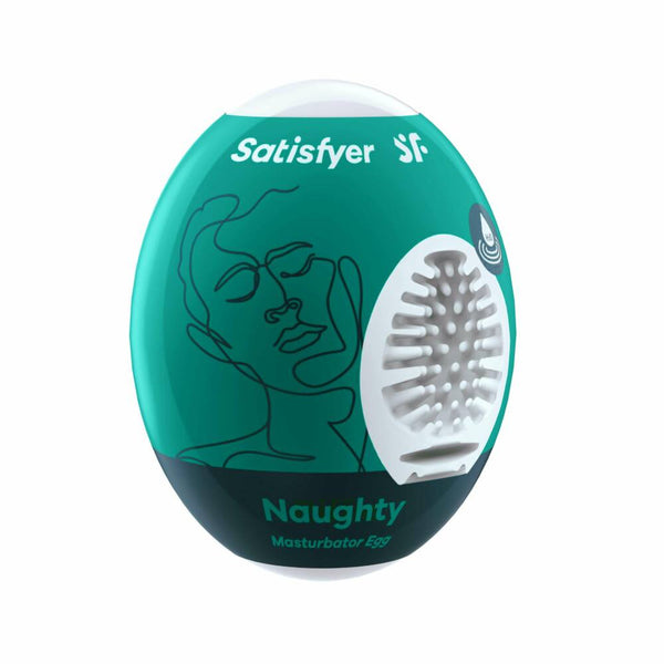 Satisfyer Masturbator Egg Single (Naughty) - Dark Green